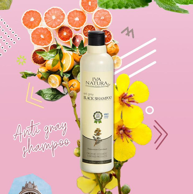 IVA NATURA Anti Gray Black Shampoo