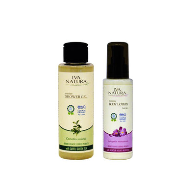 IVA NATURA BUNDLE Antioxidant Shower Gel + Moisturizing Body Lotion