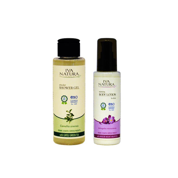 IVA NATURA BUNDLE Antioxidant Shower Gel + Moisturizing Body Lotion