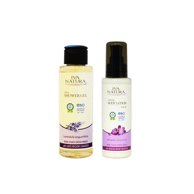 IVA NATURA BUNDLE Calming Shower Gel + Moisturizing Body Lotion