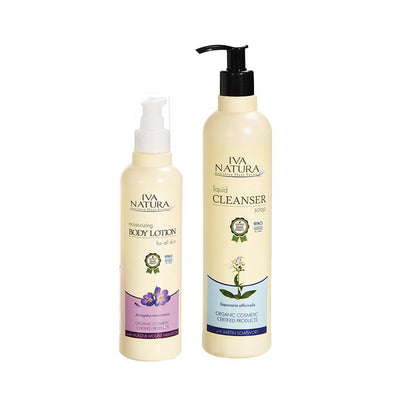 BODY BUNDLE Liquid Cleanser Soap + Moisturizing Body Lotion