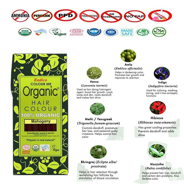 RADICO ORGANIC HAIR COLOUR Mahogany