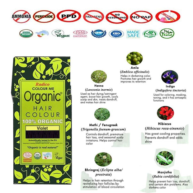 RADICO ORGANIC HAIR COLOUR Violet
