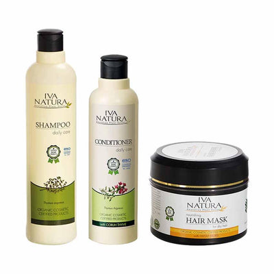 IVA NATURA Shampoo & Conditioner with Hair Mask Bundle