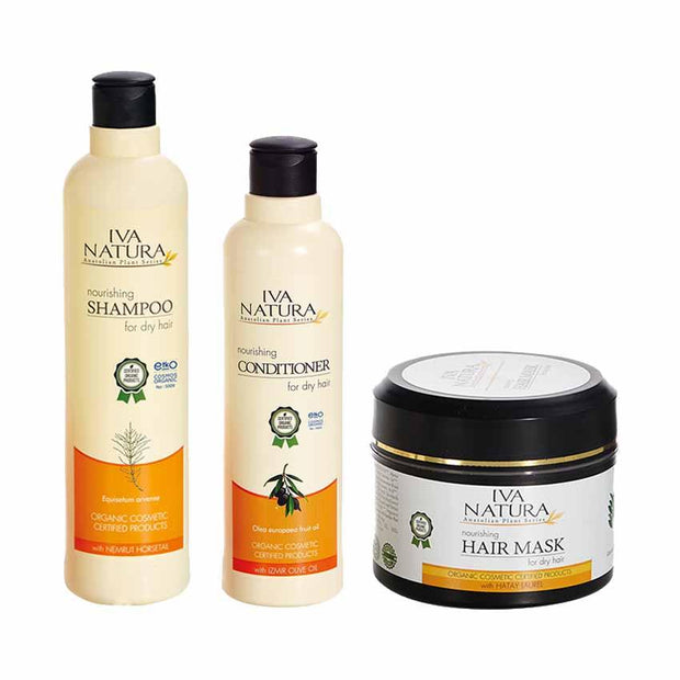 IVA NATURA Shampoo & Conditioner with Hair Mask Bundle